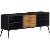 vidaXL TV-Schrank 112x31x45 cm Recyceltes Massivholz Teak