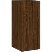 vidaXL TV-Wandschrank mit LED-Leuchten Braun Eichen-Optik 30,5x35x70cm
