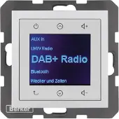 Berker 30841404 Radio Touch UP DAB+, Bluetooth B.x alu matt