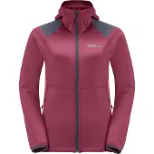 Jack Wolfskin Damen Unterjacke KOLBENBERG HOODED FZ W