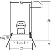 Brumberg Leuchten HV-Einbaustrahler GU10 36143020