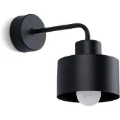 Sollux Wandleuchte SAVAR 1 schwarz 1xE27 15W Stahl 20x20x22cm