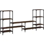 vidaXL TV-Schrank Braun Eichen-Optik 206,5x28,5x95 cm Holzwerkstoff