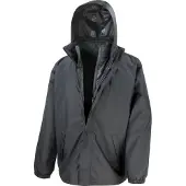 Result Core R215X | 3-in-1 Jacket with Quilted Bodywarmer - Farbe: Black - Größe: M