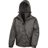 Result R400M | Herren 3 in 1 Softshell Journey Jacke - Farbe: Black/Black - Größe: 3XL