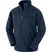 Result Recyceltes Fleece mit Reissverschlusskragen