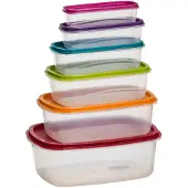 Generique Simply Smart Aufbewahrungsdosen-Set Colors 6-tlg., Kunststoff, Mehrfarbig, 120393