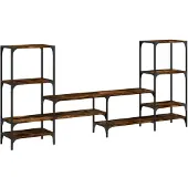 vidaXL TV-Schrank Räuchereiche 206,5x28,5x95 cm Holzwerkstoff