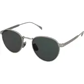 David Beckham DB 1142/S Herren-Sonnenbrille Vollrand Panto Titan-Gestell, grau
