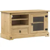 vidaXL TV-Schrank Corona 100x45x58 cm Massivholz Kiefer