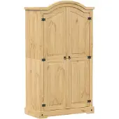 vidaXL Kleiderschrank Corona 102x52x186 cm Massivholz Kiefer