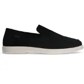 Manfield Schwarze Veloursleder-Loafer | Größe 41