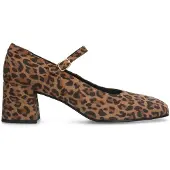 Manfield Mary Jane Pumps in Leo-Optik | Größe 39