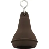 Combicraft Hotelschlüsselanhänger Mayfair mit offenem Boden 41x70mm Braun - 10 Stück