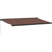 vidaXL Markise Manuell Braun 500x300 cm