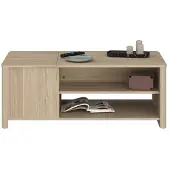 Parisot Eleganter Parisot Brauner Couchtisch 110 x 42 x 60 cm