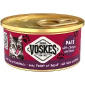 Voskes Paté mit Huhn und Rind Nassfutter Katze