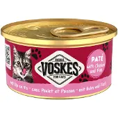 Voskes Paté mit Huhn und Fisch Nassfutter Katze