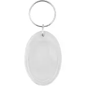 Combicraft Plexiglas Schlüsselanhänger Oval klein, 33x49mm - 50 Stück