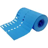 Combicraft PVC Schlaufenetiketten 120x13mm - Blau - 1000 Stück