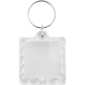 Combicraft Foto Schlüsselanhänger Quadrat geriffelt, 40x45mm - 10 Stück