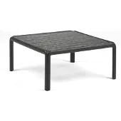 Nardi - Komodo Gartentisch 70 x 70 cm, Glas / anthrazit