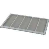 Eaton Gitterrahmen / Metallgeflecht IP4X für Tür, 5fach, grau 172693