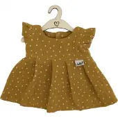 Hollie Puppenkleid Modepuppe ocker Punkte Baumwolle Frühling 34cm