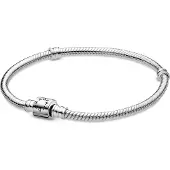 Pandora 598816C00 Silber Damen-Armband Schlangenkette Moments Barrel Clasp