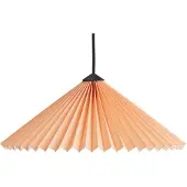 HAY Matin 380 Pendelleuchte Peach - , Orange, für Wohnzimmer, Stoff / Textil