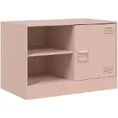 vidaXL TV-Schrank Rosa 67x39x44 cm Stahl