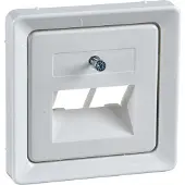 ELSO Schneider Electric Zentralplatte 206414 für 2xRJ45 reinweiß