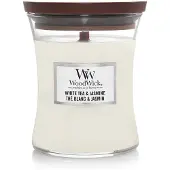 Woodwick White Tea & Jasmine Medium Candle - 275gr
