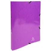 Exacompta Ringbuch 2 Ringe Pressspankarton DIN A4 Lila 20 Stück