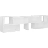 vidaXL TV-Schrank Hochglanz-Weiß 149x30x52 cm Holzwerkstoff