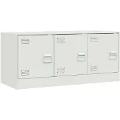 vidaXL TV-Schrank Weiß 99x39x44 cm Stahl