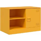 vidaXL TV-Schrank Senfgelb 67x39x44 cm Stahl