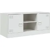 vidaXL TV-Schrank Weiß 99x39x44 cm Stahl
