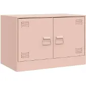 vidaXL TV-Schrank Rosa 67x39x44 cm Stahl