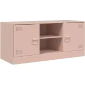 vidaXL TV-Schrank Rosa 99x39x44 cm Stahl