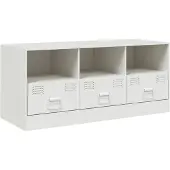 vidaXL TV-Schrank Weiß 99x39x44 cm Stahl