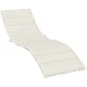vidaXL Sonnenliegen-Auflage Melange Creme 200x60x4 cm Stoff