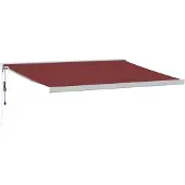 vidaXL Markise Automatisch Burgunderrot 450x300 cm