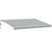 vidaXL Markise Automatisch mit LED Anthrazit & Weiß 500x300 cm
