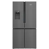 Siemens iQ500 KF96DAXEA, Freistehend, Amerikanische Tür, Schwarz, Edelstahl, 2 Tür(en), An Tür, 574 l