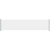 vidaXL Ausziehbare Seitenmarkise 140x600 cm Creme
