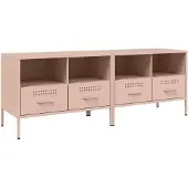 vidaXL TV-Schränke 2 Stk. Rosa 68x39x50,5 cm Stahl