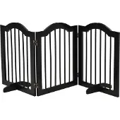PawHut Hundeschutzgitter - Hundegitter - 3 Stück - Schwarz - 154.5L x 29.5W x 61H cm