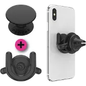 PopSockets PopPack PopMount 2 Car Vent + PopGrip Black