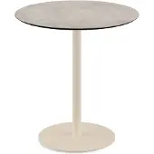 Essentials Urban Terrassentisch Sand gestell + Moonstone HPL Ø70 cm